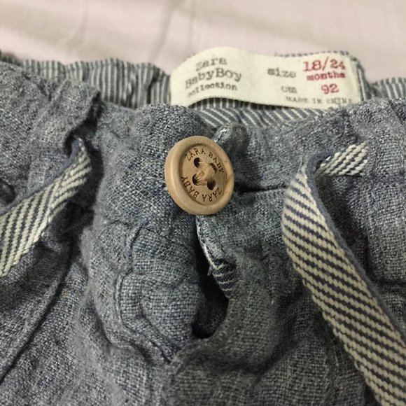 Zara Baby Boy Blue Harem Trousers - Picture 4 of 6